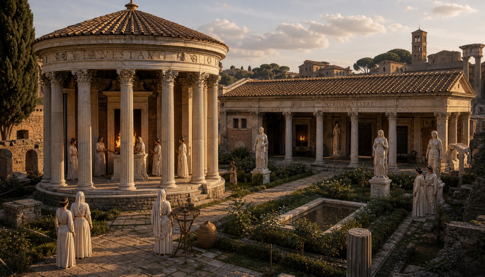 Świątynia Westy i Dom Westalek — Forum Romanum