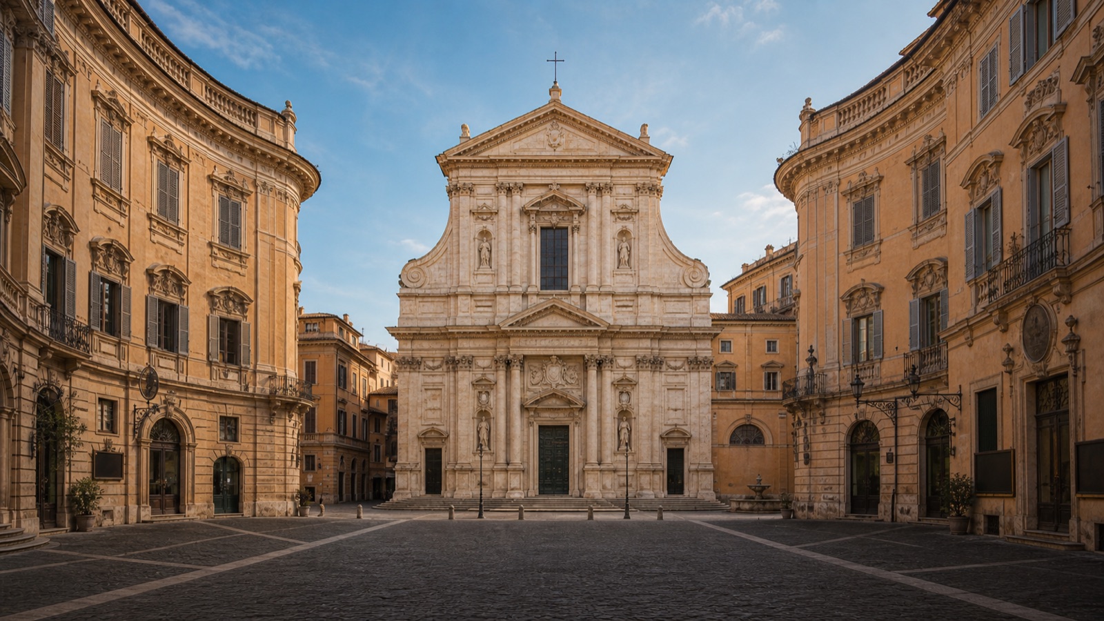 Piazza di Sant'Ignazio — rokokowy plac jak dekoracja teatralna