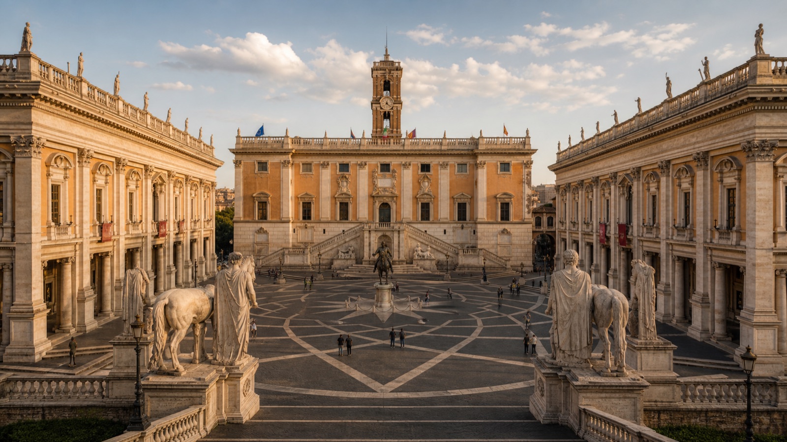 Piazza del Campidoglio — plac Michała Anioła z gwiaździstą posadzką