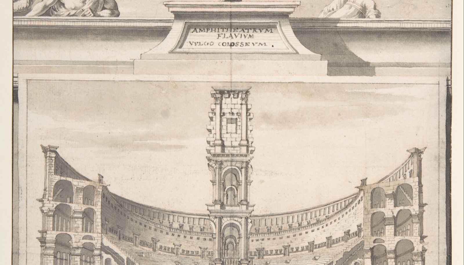 A Reconstruction of the Colosseum in Cross-Section