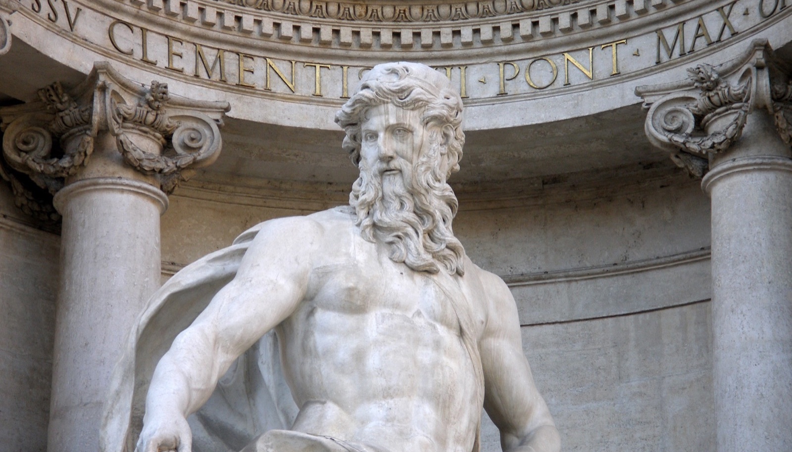 Rome, Italy, Neptune (Ocean) of Fontana di Trevi 2.jpg